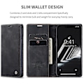 Miniatyrbillede 4 af 5: CASEME 013 Serie Til iPhone 15 Plus PU Læder Telefon Cover Foldbart Stativ Wallet Cover Multicolor Style A