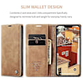 Miniatyrbillede 4 af 5: CASEME 013 Serie Til iPhone 15 Plus PU Læder Telefon Cover Foldbart Stativ Wallet Cover Multicolor Style B