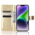 Miniatyrbillede 2 af 5: Telefoncover til iPhone 15 Plus Cover Crazy Horse Tekstur Læder Wallet Stand Shell Multicolor Style C
