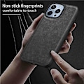 Miniatyrbild 4 av 5: Mobilskal för iPhone 15 Pro Max Fodral PU Läderbelagd TPU+PC Smartphone Skal Multicolor Style E