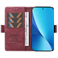 Pikkukuva 2 / 5: YIKATU YK-005 Xiaomi 12 Lite 5G -puhelimelle ihonmyötäinen PU-nahkainen suojakotelo jalustalla ja lompakolla Multicolor Style F