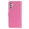 Miniatyrbillede 5 af 5: Til Samsung Galaxy A26 5G Wallet Case Ugle Blomst Præget Rhinestone Læder Cover Multicolor Style A