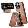 Pikkukuva 1 / 5: FIERRE SHANN 025 Tyyli iPhone 16 Pro -kotelolle Nahka+TPU Irrotettavat korttipaikat Puhelinkuori Multicolor Style F