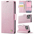 Pikkukuva 2 / 5: iPhone 13 Pro Max 6,7 tuuman kotelolle AUTSPACE A11 RFID-suojattu retro nahkainen matkapuhelinlompakkokotelo Multicolor Pink