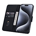 Miniatyrbild 2 av 5: För iPhone 15 Pro Skal PU Läder Präglat Ställ Plånbok Telefonfodral Multicolor Style A