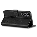 Miniatyrbillede 4 af 5: LC.IMEEKE Etui til Samsung Galaxy A16 5G/A16 4G Kalveskindsstruktur PU Læder Stand Wallet Telefon Cover Multicolor Style A