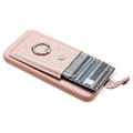 Miniatyrbillede 4 af 5: Kortlommer Læder Bagcover med Ringstøtteben til iPhone 15 Plus/14 Plus Multicolor Style A