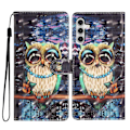 Miniatyrbild 1 av 5: Plånboksfodral för Samsung Galaxy A15 5G PU-läder 3D-mönster Tryckt Telefonskal Multicolor Style F