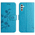 Miniatyrbillede 1 af 5: Til Samsung Galaxy A26 5G Etui Wallet Stand Præget Sommerfugl Blomst PU Læder Telefon Cover Multicolor Style A