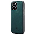 Miniatyrbild 2 av 4: Skal till iPhone 14 Pro Baksideskydd PC+TPU+PU Läderbelagt Fodral Multicolor Style D