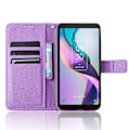 Miniatyrbild 2 av 5: För Tcl Ion X Diamond Texture Läder Phone Case anti-scratch Cover Purple
