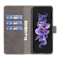 Miniatyrbillede 3 af 5: BINFEN COLOR BF05 Etui til Samsung Galaxy Z Fold6 5G PU Læder Geometrisk Telefon Cover Multicolor Style D