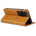 Miniatyrbild 4 av 5: Azns för Huawei P60 / P60 Pro Pu läder phone case Plånboksställ anti-scratch smartphone cover Brown