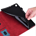 Pikkukuva 5 / 5: Samsung Galaxy Tab A9 -tabletin lompakkokotelo PU-nahkaa, pudotussuoja, jalustallinen tablettisuojus Multicolor Style D