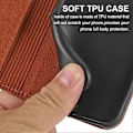 Miniatyrbild 4 av 5: För iPhone 15 Plus Fodral Splitsad PU Läder Ställ Plånboksfodral med Rem Multicolor Style C