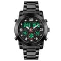 Skmei 1642 Tre-gångs Display Electronic Watch Silver Black