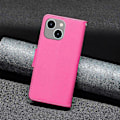 Miniatyrbillede 5 af 5: Til iPhone 15 Plus Støvtæt PU Læder Mobiltelefon Cover Wallet Flip Stand Case med Rem Multicolor Style G
