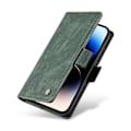 Miniatyrbild 5 av 5: YIKATU YK-005 PU Läder Telefonfodral för iPhone 15 Pro Max, Hudvänligt Stötsäkert Plånboksfodral med Ställ Multicolor Style D