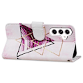 Miniatyrbillede 3 af 5: Til Samsung Galaxy A05s 4G Wallet Case PU Læder Mønster Print Telefon Cover Multicolor Style A