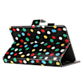 Miniatyrbillede 4 af 5: 8-tommer Auto Vågn/Sov Kort Holder PU Læder Støtteben Etui Prikker Mønster Tablet Beskyttelsescover Multicolor Style C