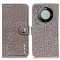 Miniatyrbillede 1 af 5: KHAZNEH PU Læder Wallet Cover med Stativ til Huawei Mate 60 Pro - Ko Læder Tekstur Multicolor Style C