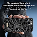 Pikkukuva 3 / 5: SULADA iPhone 16 Pro -kotelo PU-nahka+PC+TPU Glitter Paljetit Takapuhelimen kuori - Musta Multicolor Multi-color/Multi-color