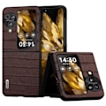 Miniatyrbillede 1 af 5: Krokodille tekstur etui i ægte okselæder + PC anti-ridse telefoncover til Oppo Find N3 Flip 5G Multicolor Style A