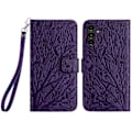 Pikkukuva 1 / 5: Samsung Galaxy S23 FE Suojakotelo Nahkainen Puhelinkuori Jalustalla ja Lompakolla Multicolor Style D