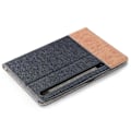 Miniatyrbillede 5 af 5: Til Samsung Galaxy Tab S9 FE Wallet Case Krydset Tekstur PU Læder Tablet Cover Multicolor Style B