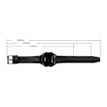 Miniatyrbild 3 av 4: Skmei 1650 Läderrem Version Elektronisk watch Läderrem Version Silver