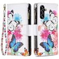 Miniatyrbillede 1 af 5: BF03 Telefon Cover til Samsung Galaxy A15 4G Etui Wallet Lynlås Læder Shell Multicolor Style F