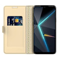Pikkukuva 2 / 5: ZTE Blade V70 -kotelo, iskunkestävä TPU-sisäkuori, nahkainen puhelinkotelo korttipaikalla Multicolor Gold