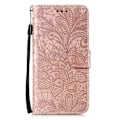 Pikkukuva 5 / 5: OnePlus 12 5G -kotelo pitsikukilla PU-nahkainen lompakkokotelo - Vihreä Multicolor Rose Gold