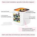 Miniatyrbild 3 av 5: Shark Alarm Clock 7-färgad glödande digitala klockor Barn Baby Sovrum Multifunktion Små nattljus B Auburn