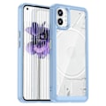 Pikkukuva 1 / 5: Puhelinkotelo Nothing phone (1) 5G:lle, naarmuuntumaton hybridi TPU+akryylinen takakansi Multicolor Style D