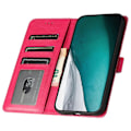Miniatyrbillede 2 af 5: Flip Cover til iPhone 14 Krokodille Tekstur PU Læder Stand Telefon Wallet Case med Håndrem Multicolor Style C