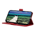 Miniatyrbild 4 av 5: Magnetiskt Dubbellås PU Läder Skyddande Plånboksfodral för Samsung Galaxy S21 FE Multicolor Style B