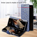 Miniatyrbild 2 av 5: Skal för Samsung Galaxy Z Fold5 5G, enfärgat skyddande fodral PU-läder plånboksfodral Multicolor Style C
