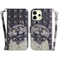 Miniatyrbillede 1 af 5: Til Xiaomi Redmi Note 14 4G Etui Mønstertryk Læder Wallet Telefon Cover med Håndledsrem Multicolor Embracing Cat