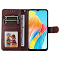 Miniatyrbillede 2 af 5: Til Oppo A38 4G Etui Wallet Telefon Stand Shell PU Læder Cover med Kalvetekstur Multicolor Style A