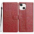 Miniatyrbillede 1 af 5: Læder telefoncover med pung, stativ og praktisk rem til iPhone 14 - Grøn Multicolor Red