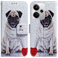 Miniatyrbild 1 av 5: Plånboksfodral för Realme 14 5G Mönstertryckt Läder Telefonskal Multicolor Dog