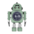 Miniatyrbild 1 av 5: Robot Smart Digital Temperatur Display Skrivbordsklockor Med Snooze Sovrum För Barn Present (grön)