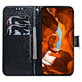 Miniatyrbillede 2 af 5: Til Motorola Moto G05 4G/E15 4G Wallet Case Mønsterprint Læder Telefon Cover Multicolor Dog and Wolf