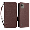 Miniatyrbillede 1 af 5: Anti-ridse Telefoncover til Nokia C110 Litchi Tekstur PU Læder Wallet Stand Cover Multicolor Style G