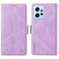 Miniatyrbillede 1 af 5: YIKATU YK-005 Til Xiaomi Redmi Note 12 4G Hud-berørings Telefon Cover PU Læder Wallet Stand Shell Multicolor Style B