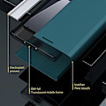 Miniatyrbillede 5 af 5: PU Læder Telefon Stand Case til Xiaomi 13 Pro 5G, Elektropletteret Anti-ridse Smartphone Cover Multicolor Style B