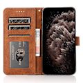 Miniatyrbillede 2 af 5: Til Xiaomi 14T Cover Farvesplejsning Tegnebog Stativ Læder Telefonetui med Håndledsrem Multicolor Style C
