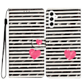 Miniatyrbillede 1 af 5: Til Samsung Galaxy S23 FE Etui Wallet PU Læder 3D Mønster Print Telefon Cover Multicolor Style A