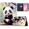 Miniatyrbillede 1 af 5: Stativetui med mønstertryk i læder til Lenovo Tab M9 TB-310FU tablet med automatisk våge/dvale funktion Multicolor Sakura Panda